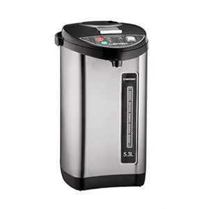 lot 24815 image: Chefman - 5.3 Liter Instant Electric Auto Dispense Hot Water Pot, Stainless Steel - Retail$59.99