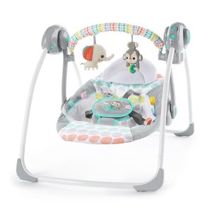 lot 609 image: Bright Starts Whimsical Wild Portable Swing