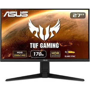 lot 707 image: ASUS TUF Gaming 27 2K Monitor (VG27AQL1A) - QHD (2560 x 1440), IPS, 170Hz (Supports 144Hz), 1ms, Extreme Low Motion Blur, DisplayHDR, Speaker, G-SYNC Compatible, VESA Mountable, DisplayPort, HDMI
