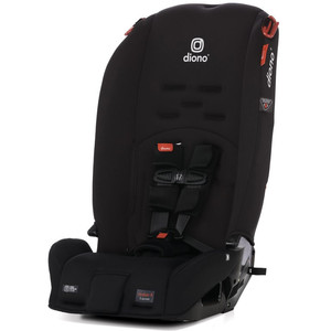 lot 716 image: Diono Radian 3R All-in-One Convertible Car Seat, Slim Fit 3 Across, Black Jet