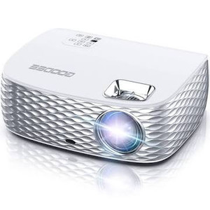 lot 730 image: Projector, GooDee HD Video Projector Native 1920x1080P, Outdoor Movie Projector 9500L 300 Touch Keys Home Theater Projector with 50000 Hrs Lamp Life, Support Fire TV StickPS4HDMIiOS Android