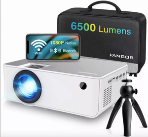 lot 817 image: Fangor Wifi Multimedia Projector Built In Wifi Mirroring 1080P