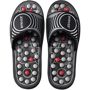 lot 127 image: BYRIVER Sandals with Spring Insoles for Foot Massage, Relieves Foot Pain, Neuropathy, Arthritis and Plantar Fasciitis