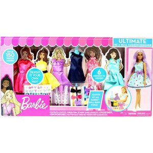 lot 148 image: Barbie Ultimate Fashion Designer, 150 Piece Doll Clothes & Accessories Playset