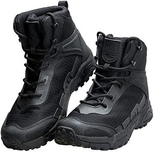 lot 157 image: FREE SOLDIER Mens Waterproof Hiking Boots Lightweight Work Boots Military Tactical Boots Durable Combat Boots US Mens 12