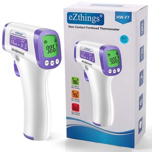 lot 163 image: eZthings Heavy Duty LCD Display Non-Contact Infrared Forehead Thermometer for Medical Offices, Hospitals (White, Heavy Duty)