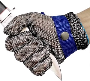 lot 223 image: ARCLIBER Cut Resistant Gloves Stainless Steel Wire Metal Mesh Butcher Safety Work Gloves for Cutting,Slicing Chopping and Peeling(Small)