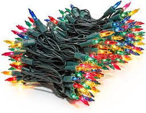 lot 226 image: MYGOTO 2 Pack 13ft 50 Clear Mini Christmas String Lights on Green Wire Cord for Indoor  Outdoor Use, 120V Tree Wedding, Bedroom, Porch Decor(Multicolor)