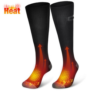 lot 241 image: Heated Socks for Men Women- Rechargeable Washable Electric Thermal Warming Socks for Hunting Winter Skiing Fishing Outdoors, Black, M