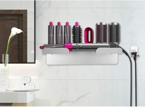 lot 255 image: AOKEMAi Dyson Airwrap Styler Holder, Metal Organizor Rack for Airwrap Styler and Attachments, Storage Stand for Dyson Airwrap Styler Accessories, Silver