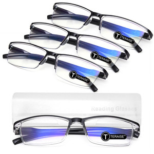 lot 260 image: TERAISE Fashion Anti-Blue Light Resin Reading Glasses,Black,2.00x 4 Pack