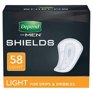 lot 264 image: Depend Mens Light Incontinence Shield, 58 Count