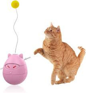 lot 268 image: Cat Toys for Indoor Cats, Pedono Automatic Interactive Touch Motion Activated Ninja Timing Rotating Ball Toy for Dogs Cats Kitty Kitten C60