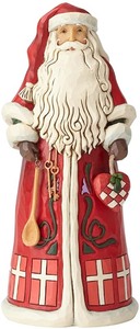 lot 510 image: Enesco Jim Shore Heartwood Creek Danish Santa Around The World Figurine, 7, Multicolor