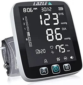 lot 534 image: All New 2022 LAZLE Blood Pressure Monitor - Automatic Upper Arm Machine & Accurate Adjustable Digital BP Cuff Kit - Largest Backlit Display - 200 Sets Memory, Includes Batteries, Carrying Case
