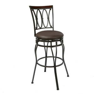 lot 557 image: Better Homes & Gardens Adjustable 24 or 29 Swivel Barstool, Oil Rubbed Bronze
