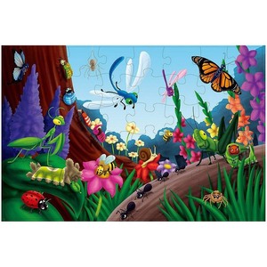 lot 563 image: Blue Panda 48-Piece Giant Floor Jigsaw Puzzles for Kids, Jumbo Bugs Game, 1.9 x 2.9 Feet