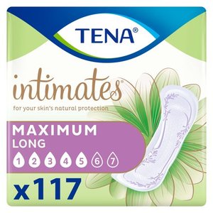 lot 579 image: Tena Intimates Maximum Absorbency Incontinence Pad Long 117ct