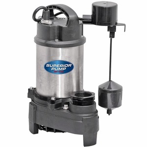 lot 928 image: Superior Pump 12 HP 2 Inch Discharge Stainless Steel Vertical Switch Sump Pump