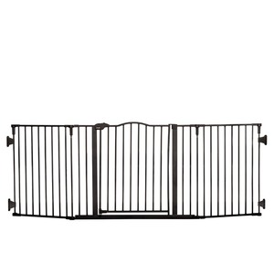 lot 933 image: Regalo Deluxe Home Accents 74-Inch Widespan Safety Gate, Includes 4 Pack of Wall Mounts