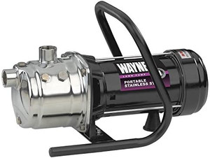 lot 935 image: WAYNE PLS100 1 HP Portable Stainless Steel Lawn Sprinkling Pump