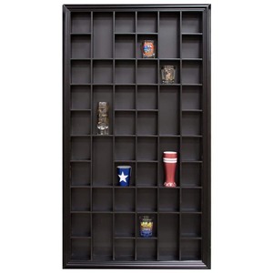 lot 1015 image: Black 52-Opening Shot Glass Case