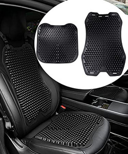 lot 1019 image: YaoQiYou Car Seat and Back Cushion Pad for Long Sitting, Cool Cushion for Car Seat Driver, Breathable Comfort Wheelchair Office Chairs Pads for HipSciaticaTailboneBack Pain Relief(Black)