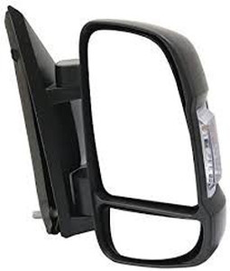 lot 1027 image: Passenger Right Side Mirror Replacement Power Mirror Single Light fit Ram Promaster 1500, 2500, 3500, New Six, Work Van