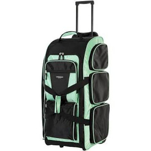 lot 1140 image: Travelers Club Xpedition 30 Inch Multi-Pocket Upright Rolling Duffel Bag