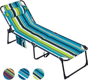 lot 1141 image: Superjare Fabric Lounge Chair 3605G BlueGreen