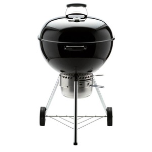 lot 1143 image: Weber - 22 in. Original Kettle Premium Charcoal Grill - Black