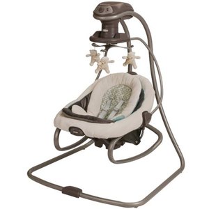 lot 1145 image: Graco DuetSoothe Baby Swing and Rocker, Winslet