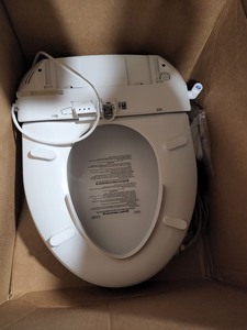 lot 1202 image: Brondell LT99 Swash Electronic Bidet Seat LT99, Fits Round Toilets, White