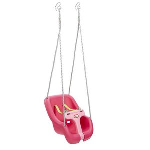 lot 1209 image: Little Tikes 2-in-1 Snug ��n Secure Swing - Magenta Frustration Free Packaging