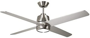 lot 1225 image: Luminance Kathy Ireland Home Zeke LED Ceiling Fan with Light Kit, 54 Inch