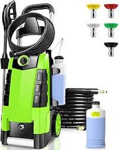 lot 1249 image: Electric Pressure Washer TEANDE Pressure Washer 1.9GPM Power Washer 1800W High Pressure Cleaner Machine with 5 Nozzles Foam Cannon,Best for Cleaning Homes, Cars, Driveways, Patios