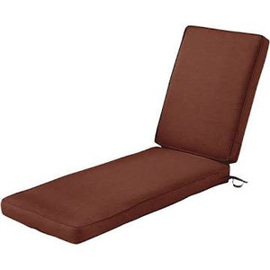 lot 1316 image: Outdoor Chaise Lounge Cushions for Patio Furniture Lounge Chairs, Water Resistant Fabric, 80 x 26 x 3 Inch, Rust