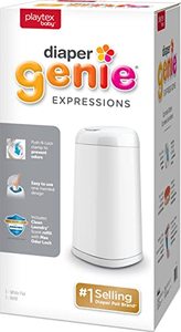 lot 1339 image: Playtex Diaper Genie Expressions Customizable Diaper Pail with Starter Refill