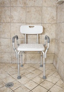 lot 4033 image: Essential Medical Supply Shower Bench with Arms