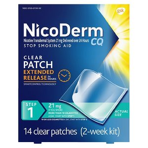 lot 4077 image: NicoDerm CQ Nicotine Patches to Stop Smoking, Step 1 - 14 Count