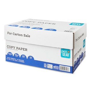 lot 4088 image: PenGear Copy Paper, 92 Bright, 8.5 x 11, 10 Reams (5000 Sheets)