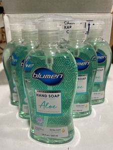 lot 3633 image: 6 Pack of Blumen Hand Soap With Moisturizers Aloe, Large 18oz bottles