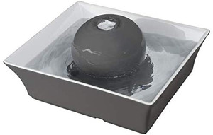 lot 2003 image: PetSafe Drinkwell Seascape Ceramic Pet Water Fountain - Quiet Automatic Water Dispenser for Cats and Small Dogs with Filters Included - 70 Ounce (2 Liter)