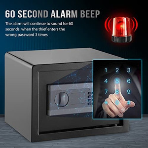 lot 2044 image: DIOSMIO Fireproof Safe Small Safe 1.0Cub Safe Box for Home