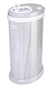 lot 2132 image: Ubbi Steel Odor Locking, No Special Bag Required Money Saving, Awards-Winning, Modern Design, Registry Must-Have Diaper Pail, Woodgrain