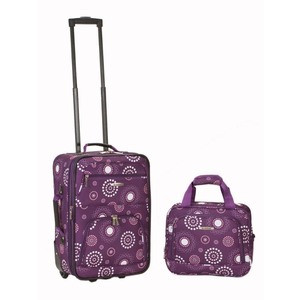 lot 2214 image: Rockland 2-Pc. Pattern Softside Luggage Set
