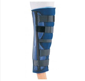 lot 2223 image: ProCare 79-80170 Clinic 3-Panel Knee Splint, Countoured Stays, Universal, 32 Thigh Circumference, 20 Length - 1 Each