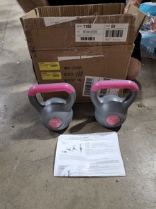 lot 2228 image: Tone Fitness Cement Filled Kettlebell, 5 Pounds (2 pack)
