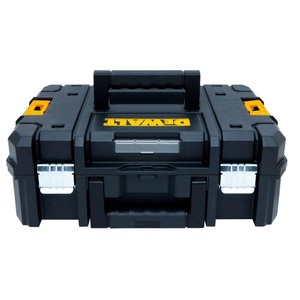 lot 2309 image: DeWalt TSTAK 17 Plastic Flat Top Tool Box 13 W x 13 H Black