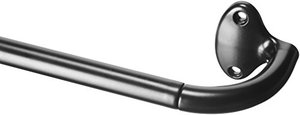 lot 2409 image: Amazon Basics Room Darkening Blackout Curtain Rod - 28 to 48, Black